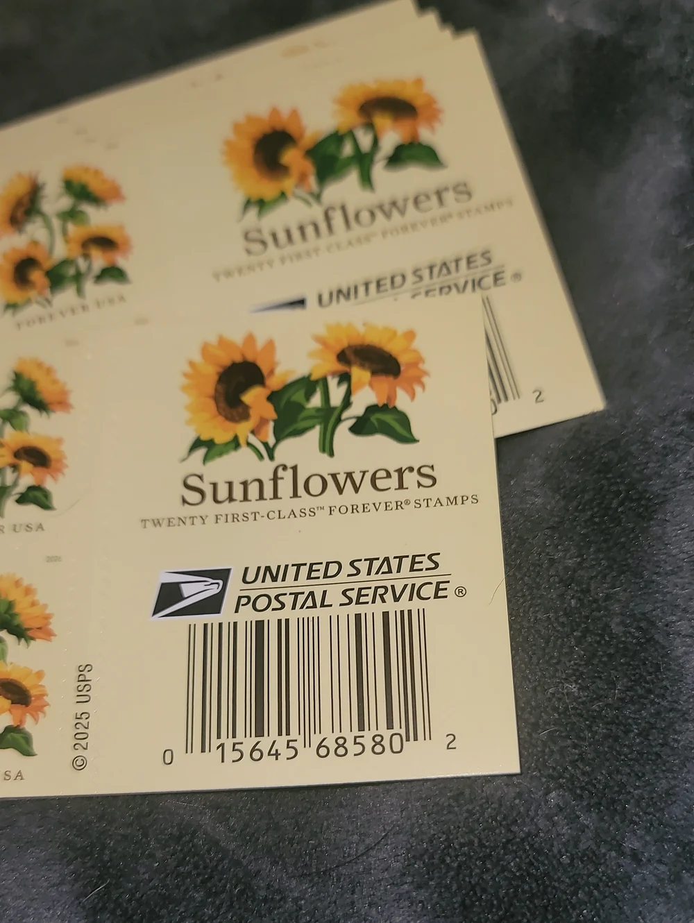 100 Sunflowers 2026 USPS Forever Postage Stamps Postal Wedding Invites Save Date